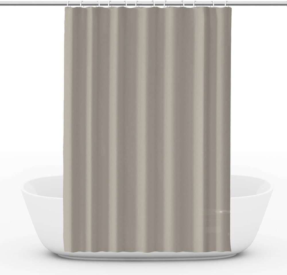 Waterproof Reinforced PEVA Shower Curtain Mildew Resistant Colorfast Durable Quick-Drying, 71x72 inches, Beige - Image 1
