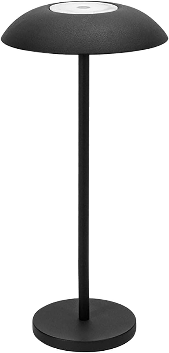 Rechargeable Wireless LED Table Lamp with Adjustable Brightness, 2600mAh Battery, Portable Bedside Lamp, Black - Image 1