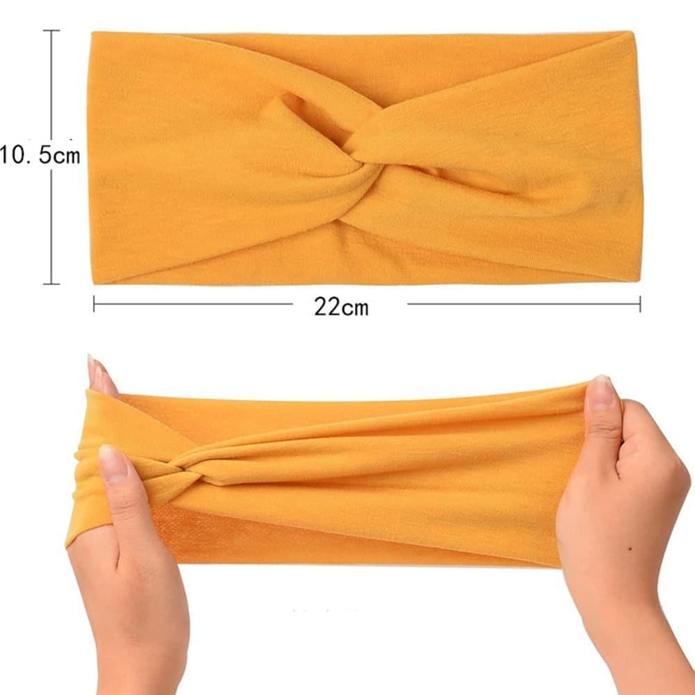 4 pcs Elastic Hair Band Headband for Yoga Training, Patterned - Image 2