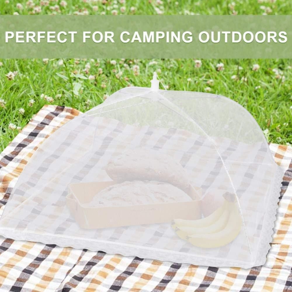 4 Pack Pop-up Food Cover Mesh Insect Net, Foldable for Camping Picnic Grilling, 43cm, Compatible with Oral-B Braun - Image 5