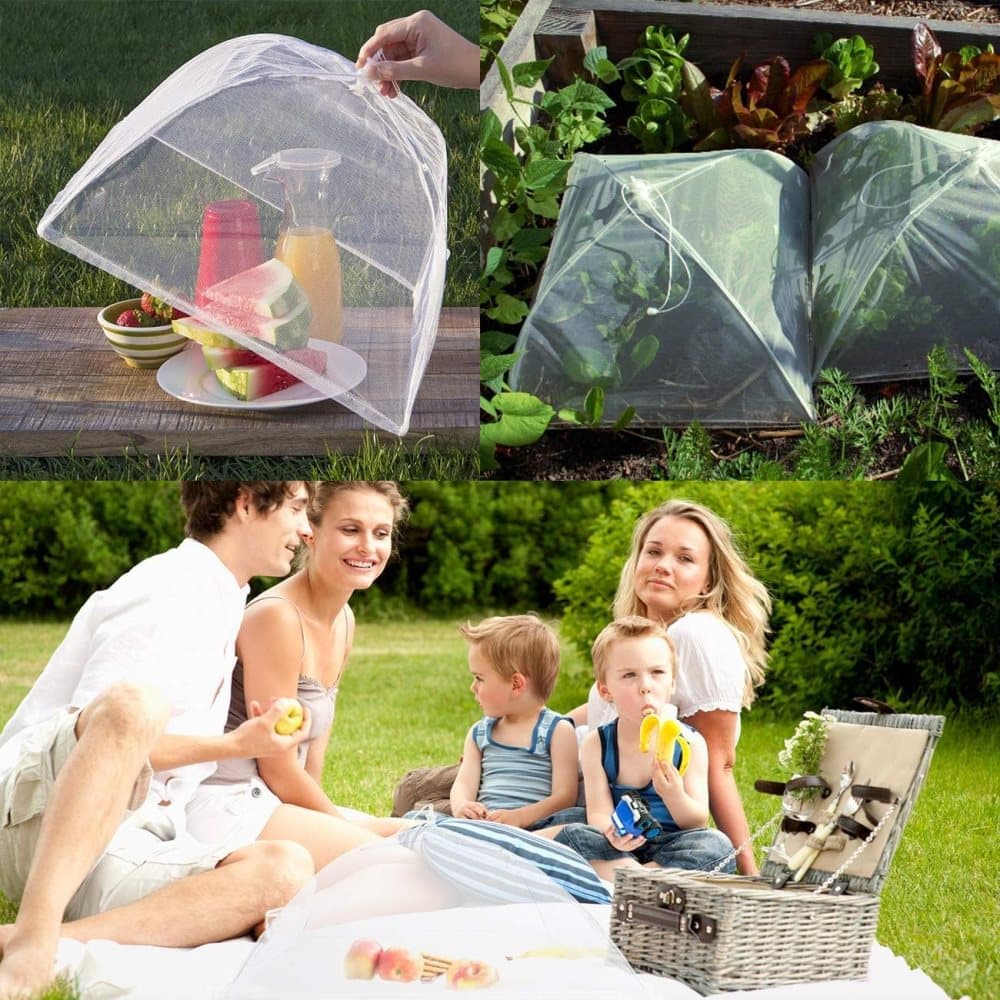 4 Pack Pop-up Food Cover Mesh Insect Net, Foldable for Camping Picnic Grilling, 43cm, Compatible with Oral-B Braun - Image 8