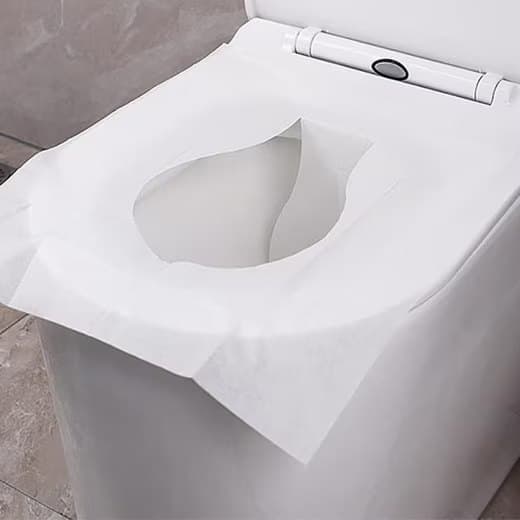 40 pcs Biodegradable Toilet Seat Covers, Flushable Travel Toilet Covers, 38x46cm - Image 5