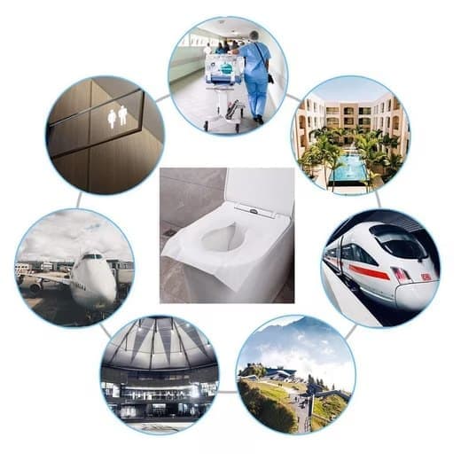 40 pcs Biodegradable Toilet Seat Covers, Flushable Travel Toilet Covers, 38x46cm - Image 7