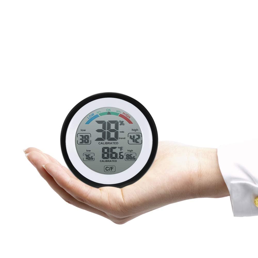 Digital Thermometer Hygrometer Indoor Outdoor Wireless Touch Screen Waterproof, for Bathroom Kitchen Children's Room Home Office - Image 4