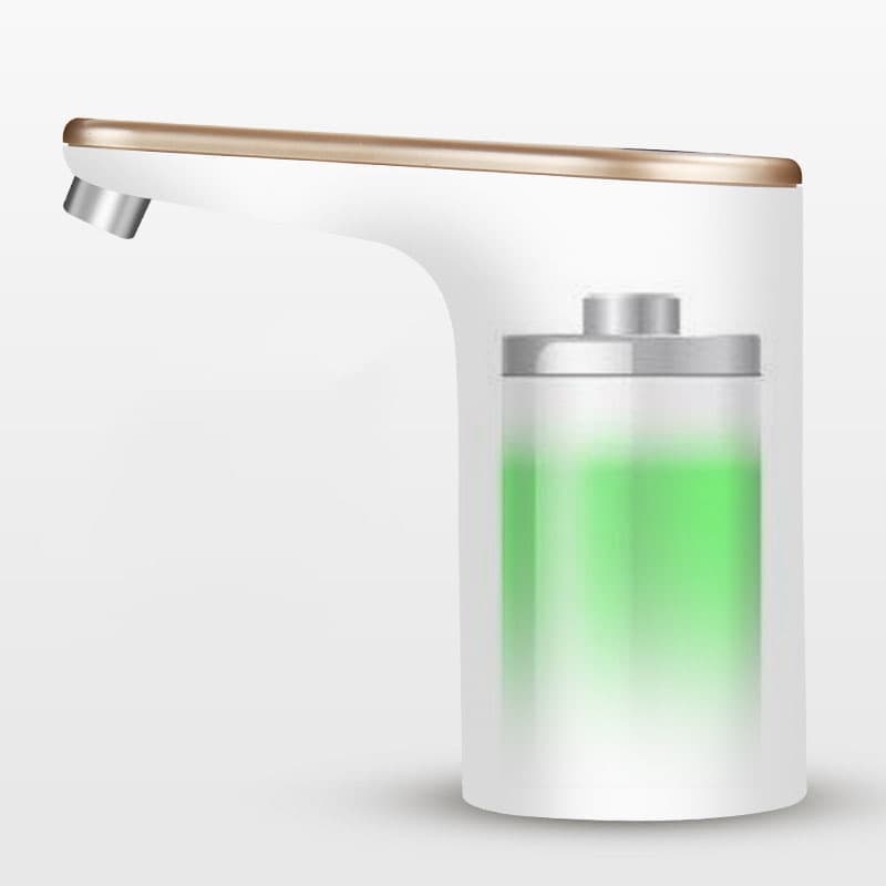 Electric Water Pump Automatic Dispenser with USB Charging for Water Refilling and Cold Water Distribution, White - Image 3