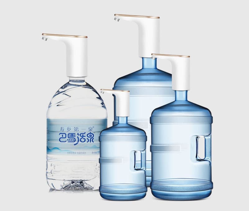 Electric Water Pump Automatic Dispenser with USB Charging for Water Refilling and Cold Water Distribution, White - Image 4