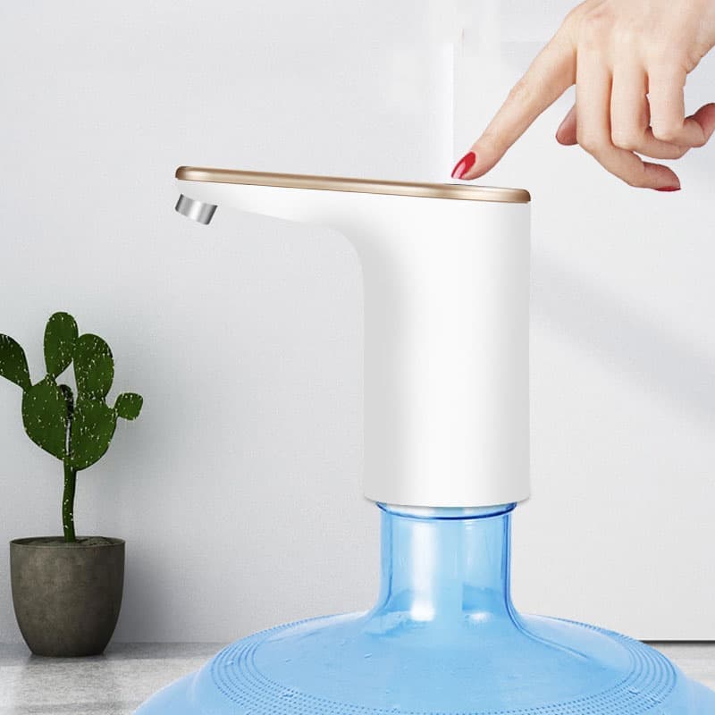 Electric Water Pump Automatic Dispenser with USB Charging for Water Refilling and Cold Water Distribution, White - Image 5