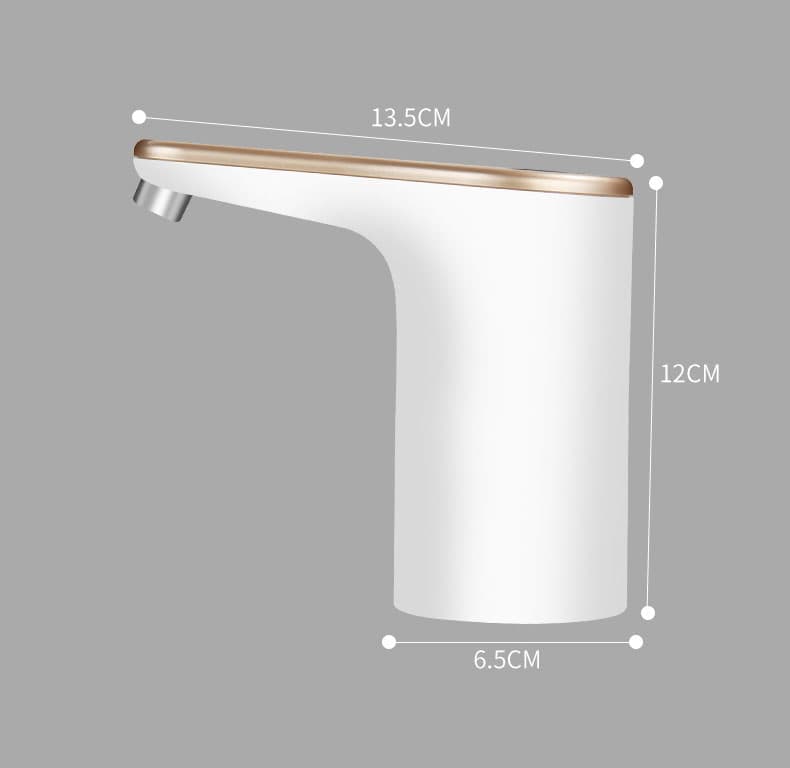 Electric Water Pump Automatic Dispenser with USB Charging for Water Refilling and Cold Water Distribution, White - Image 7