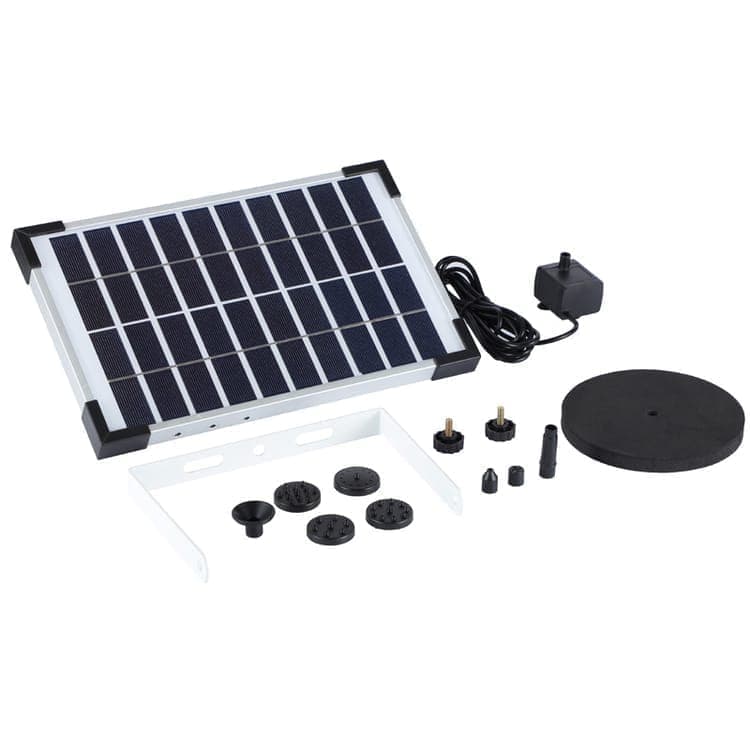 5W Solar Fountain Pump with 6 Nozzles, Floating Bird Bath, Solar Powered Garden Water Pump - Image 7