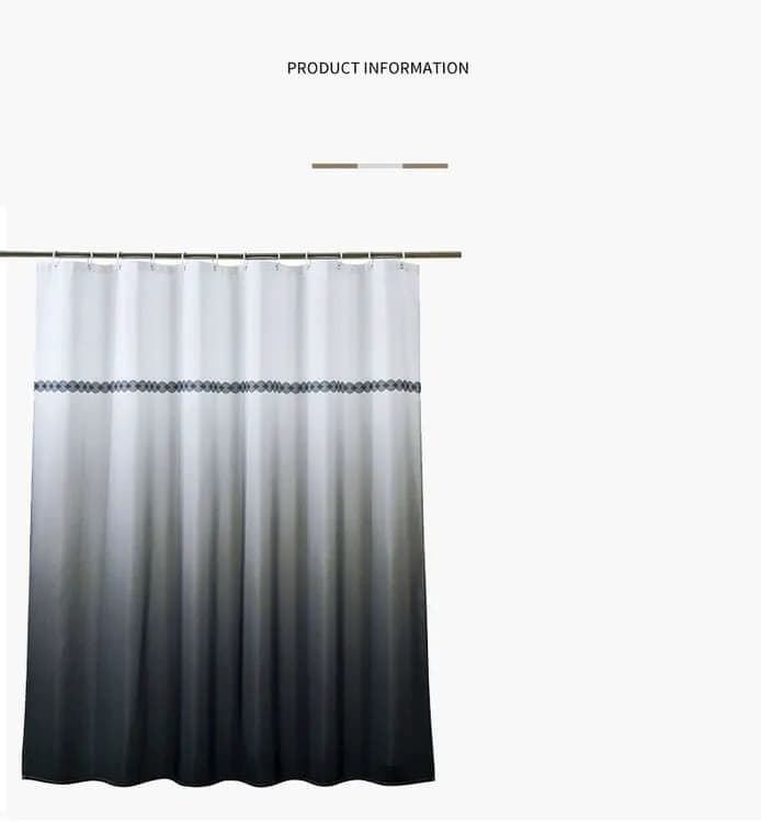Waterproof Shower Curtain Moroccan Pattern Mold Resistant, 120x180 cm or 180x180 cm - Image 5