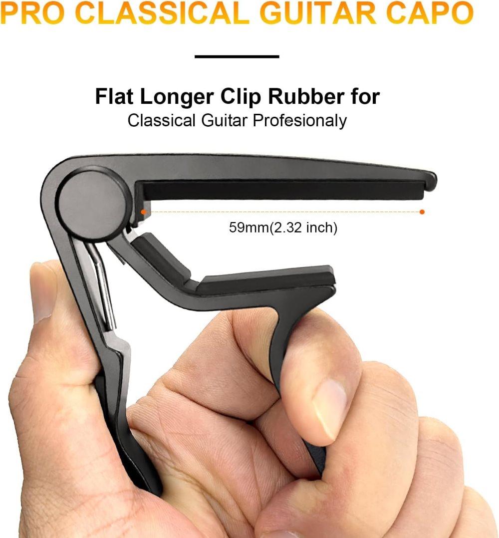Guitar Capo Clamp, Compatible with Acoustic and Electric Guitars - Image 2