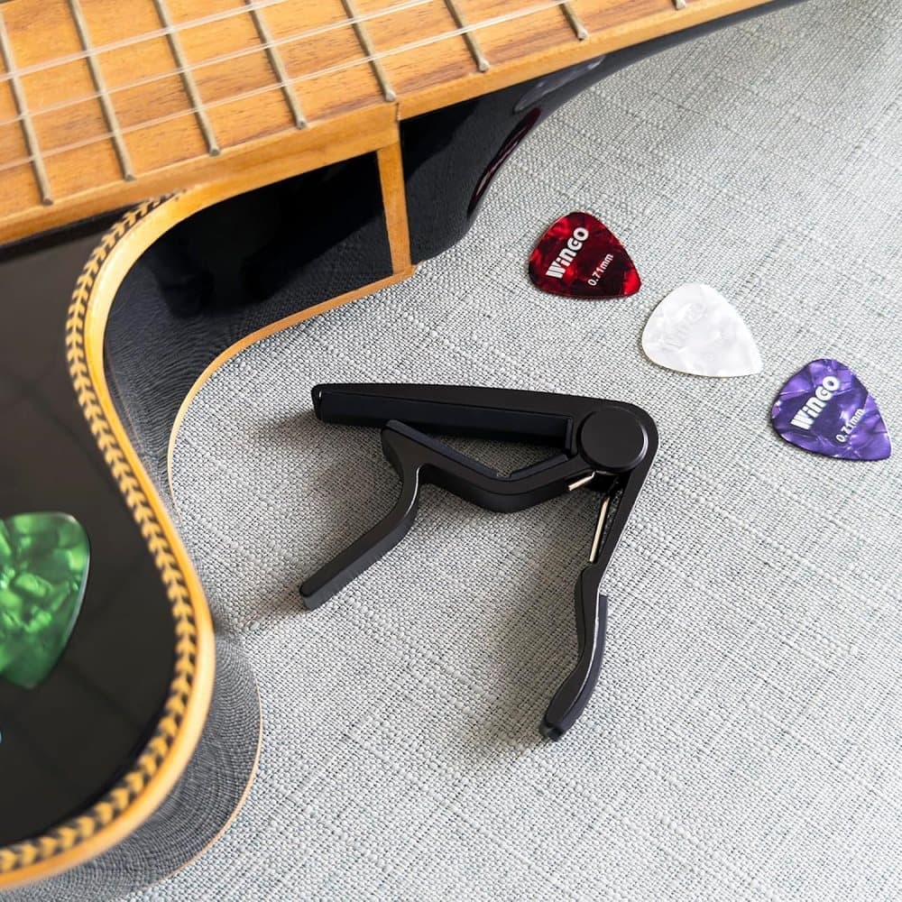 Guitar Capo Clamp, Compatible with Acoustic and Electric Guitars - Image 3