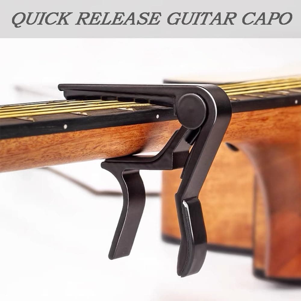 Guitar Capo Clamp, Compatible with Acoustic and Electric Guitars - Image 4