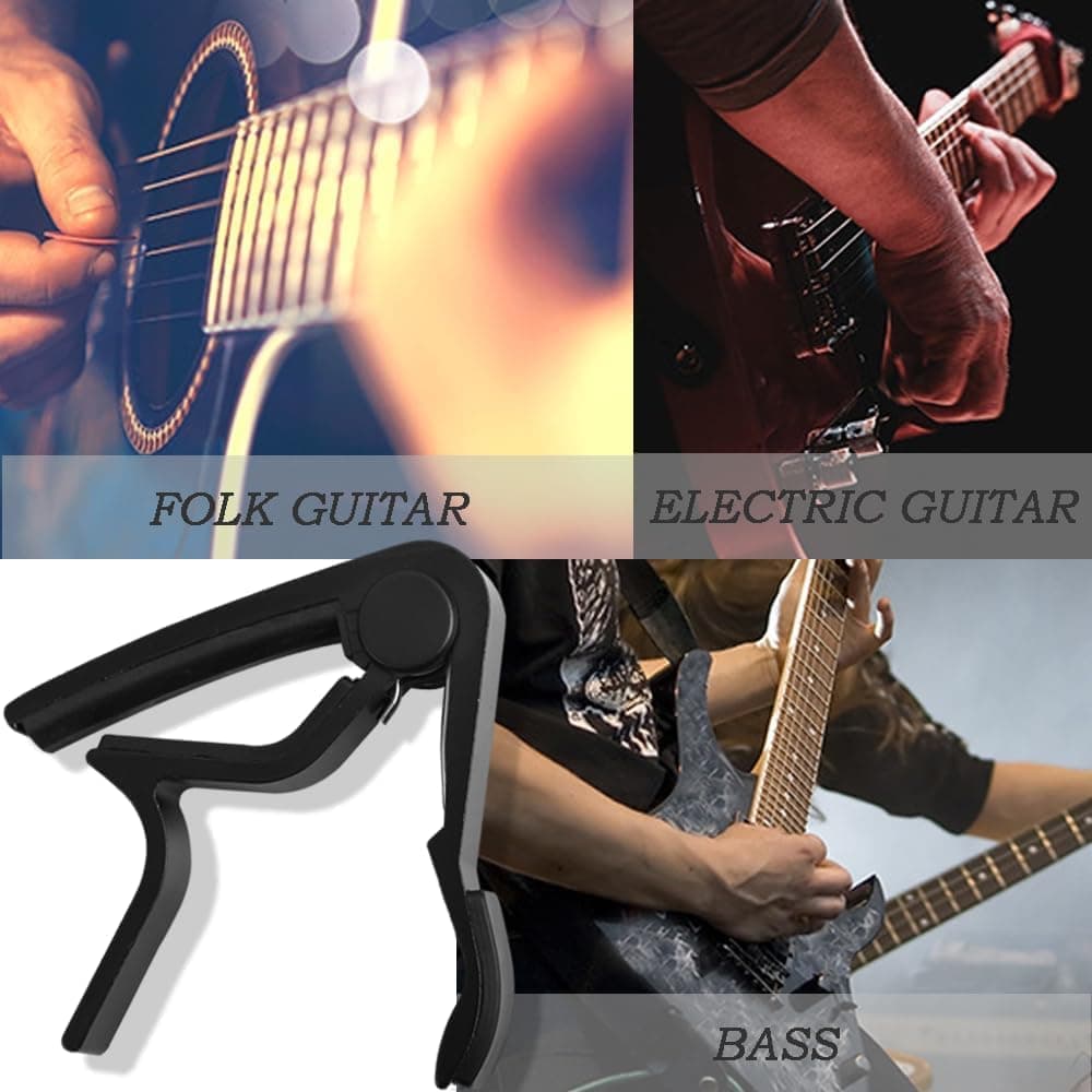 Guitar Capo Clamp, Compatible with Acoustic and Electric Guitars - Image 6
