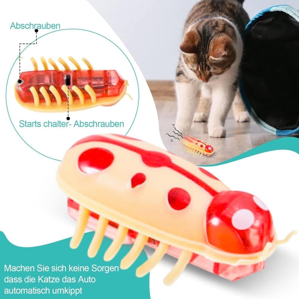 7-Piece Interactive Pet Toy for Cats and Dogs, Mini Beetle Electric Toy, Compatible with Small Pets, 4 Inches - Image 2