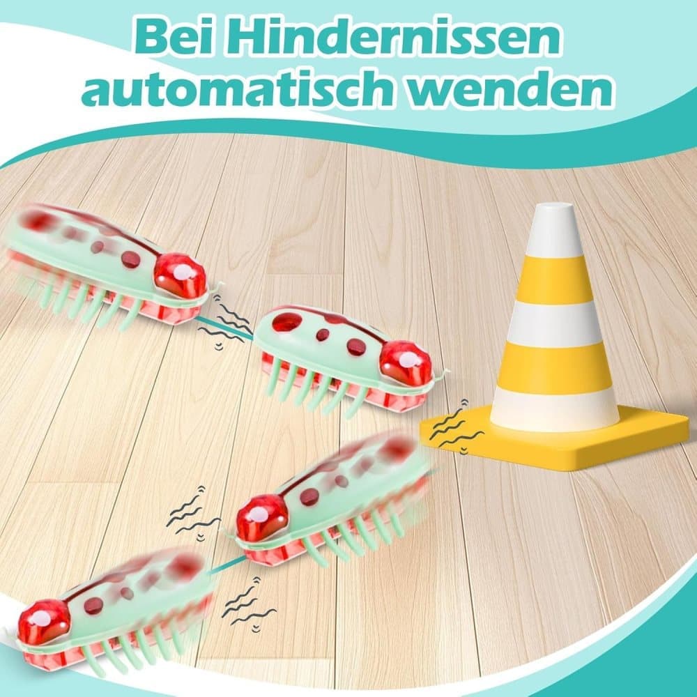 7-Piece Interactive Pet Toy for Cats and Dogs, Mini Beetle Electric Toy, Compatible with Small Pets, 4 Inches - Image 3