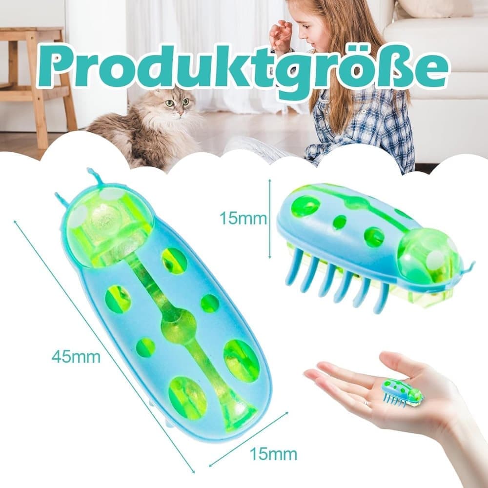 7-Piece Interactive Pet Toy for Cats and Dogs, Mini Beetle Electric Toy, Compatible with Small Pets, 4 Inches - Image 5