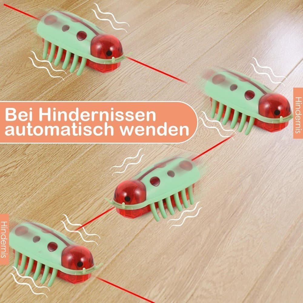 4-Piece Interactive Pet Toy for Cats and Dogs, Mini Beetle Electric Toy, Compatible with Small Pets, 4 Inches - Image 4