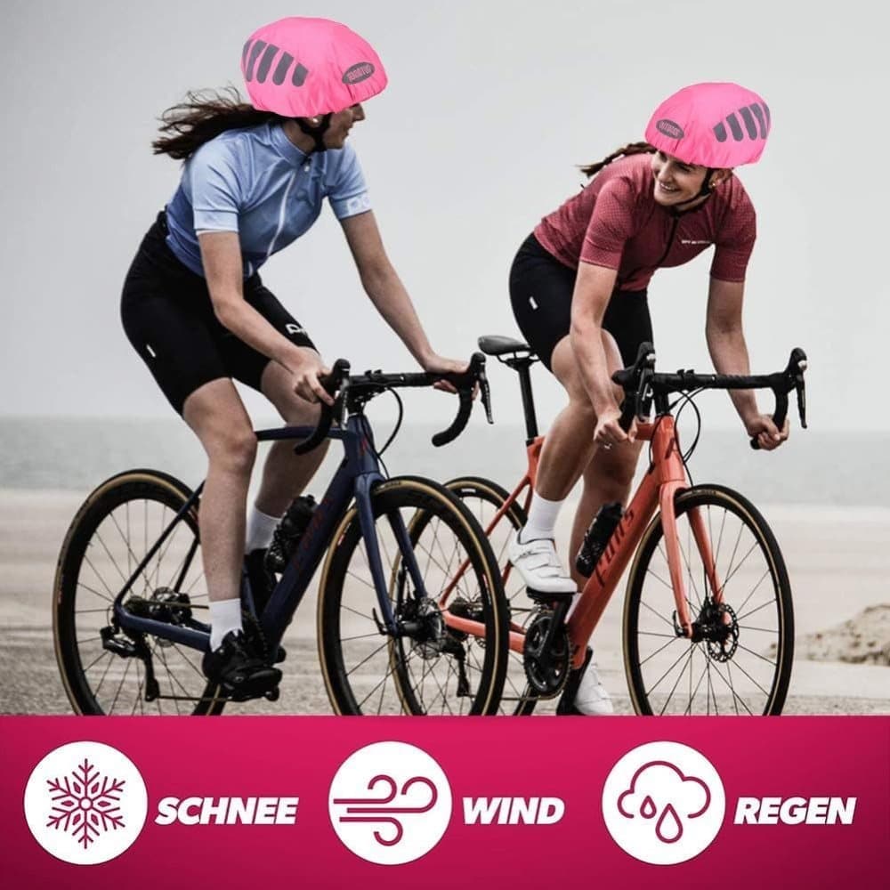 Reflective Bicycle Helmet Cover, Universal Wind and Water Resistant, Compatible with All Brands, Pink - Image 7
