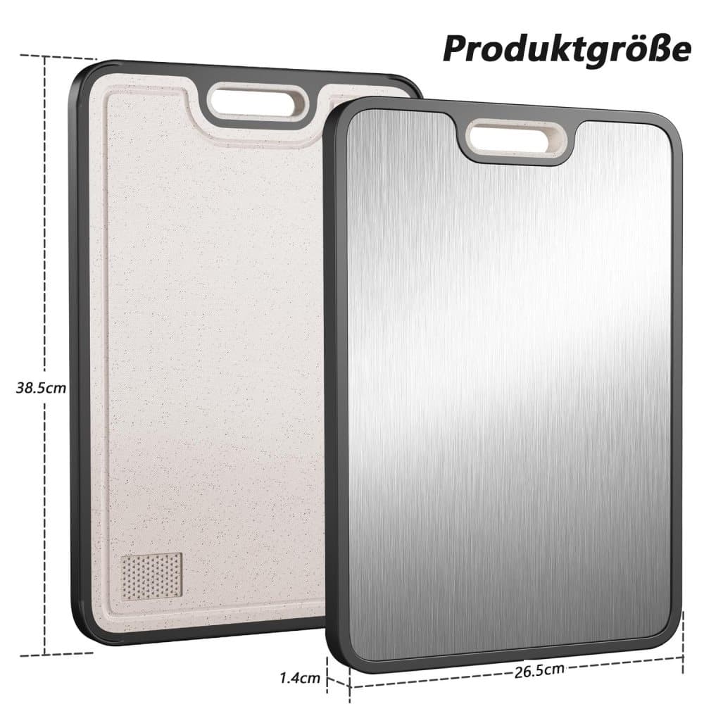 Reversible Cutting Board Titanium PP or Stainless Steel PP, Food Grade Non-Slip Durable Multifunctional, SZ1 - Image 5