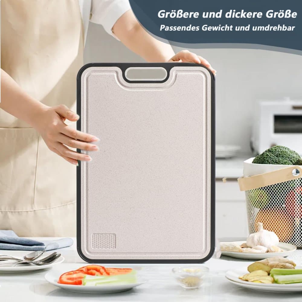 Reversible Cutting Board Titanium PP or Stainless Steel PP, Food Grade Non-Slip Durable Multifunctional, SZ1 - Image 6