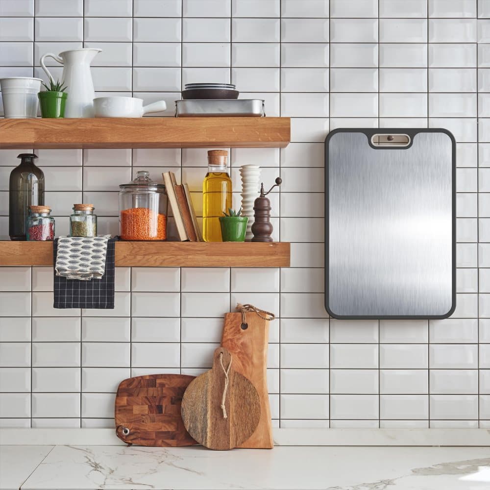 Reversible Cutting Board Titanium PP or Stainless Steel PP, Food Grade Non-Slip Durable Multifunctional, SZ1 - Image 7