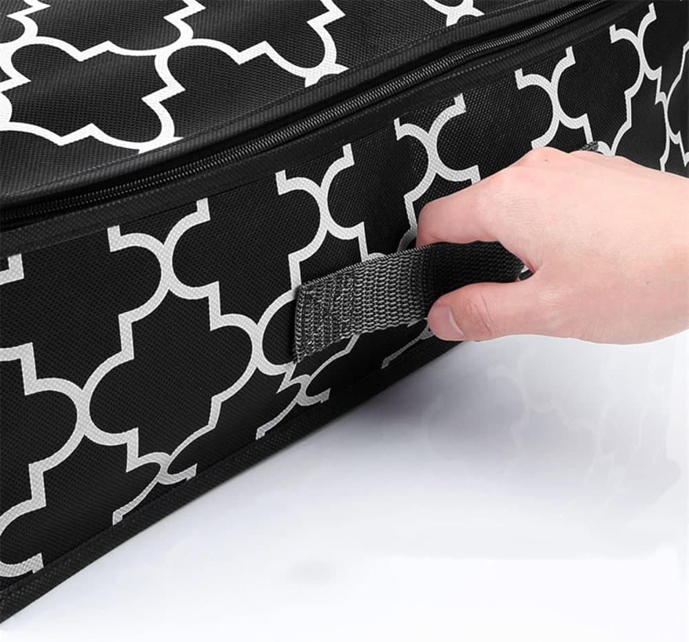 2-Pack Foldable Storage Boxes for Clothes and Blankets, Under-Bed Drawers, Multifunctional Organizer, Black - Image 7