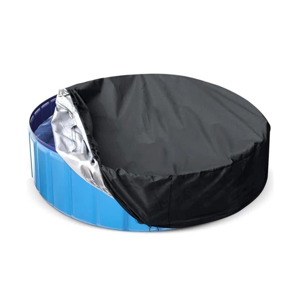 1 Round Pool Cover, 162x30cm, for Children, Sandbox & Toys Protection, Sun Protection, Dog Pool Cover - Image 1