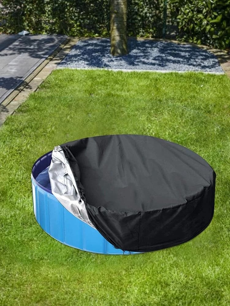 1 Round Pool Cover, 162x30cm, for Children, Sandbox & Toys Protection, Sun Protection, Dog Pool Cover - Image 3