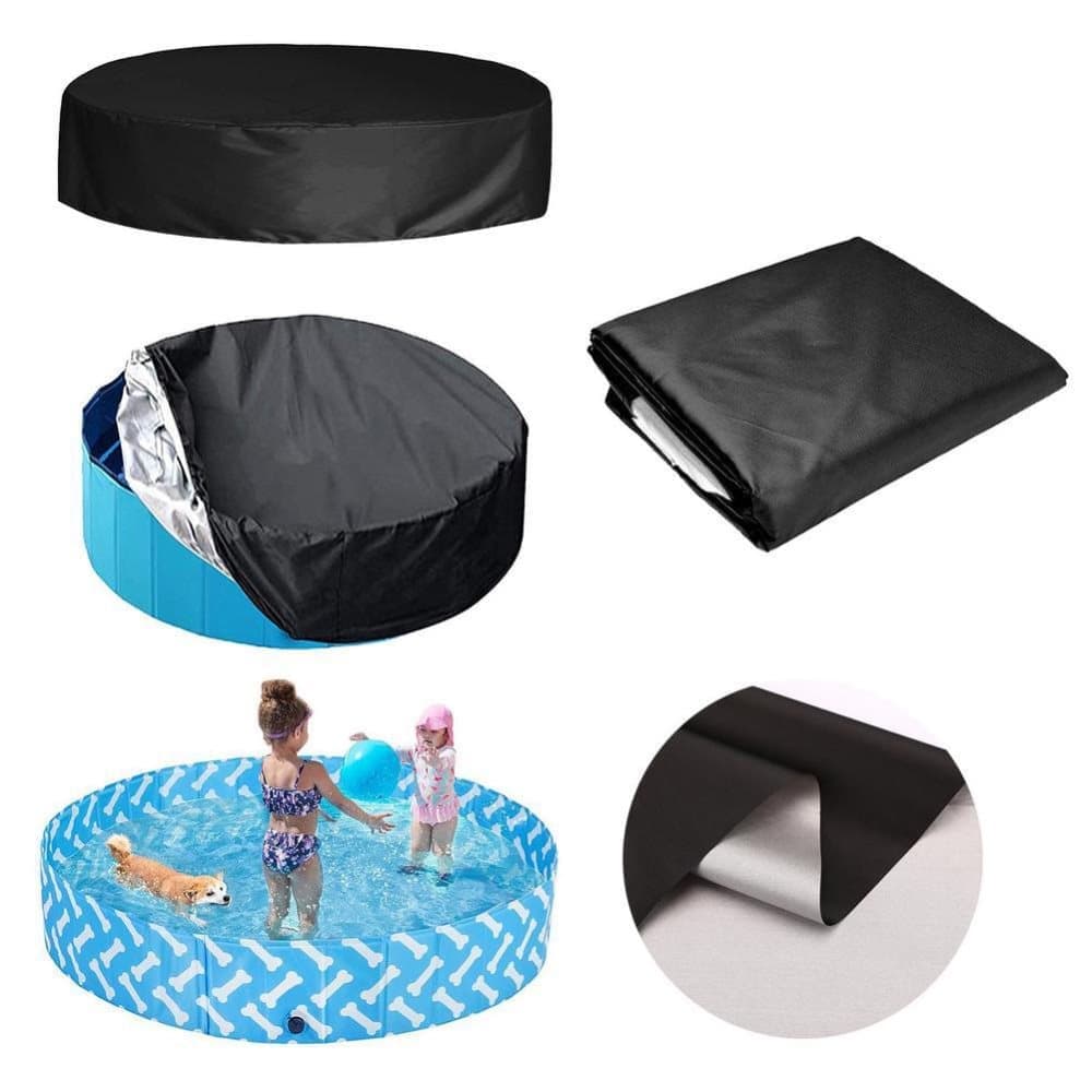 1 Round Pool Cover, 162x30cm, for Children, Sandbox & Toys Protection, Sun Protection, Dog Pool Cover - Image 5