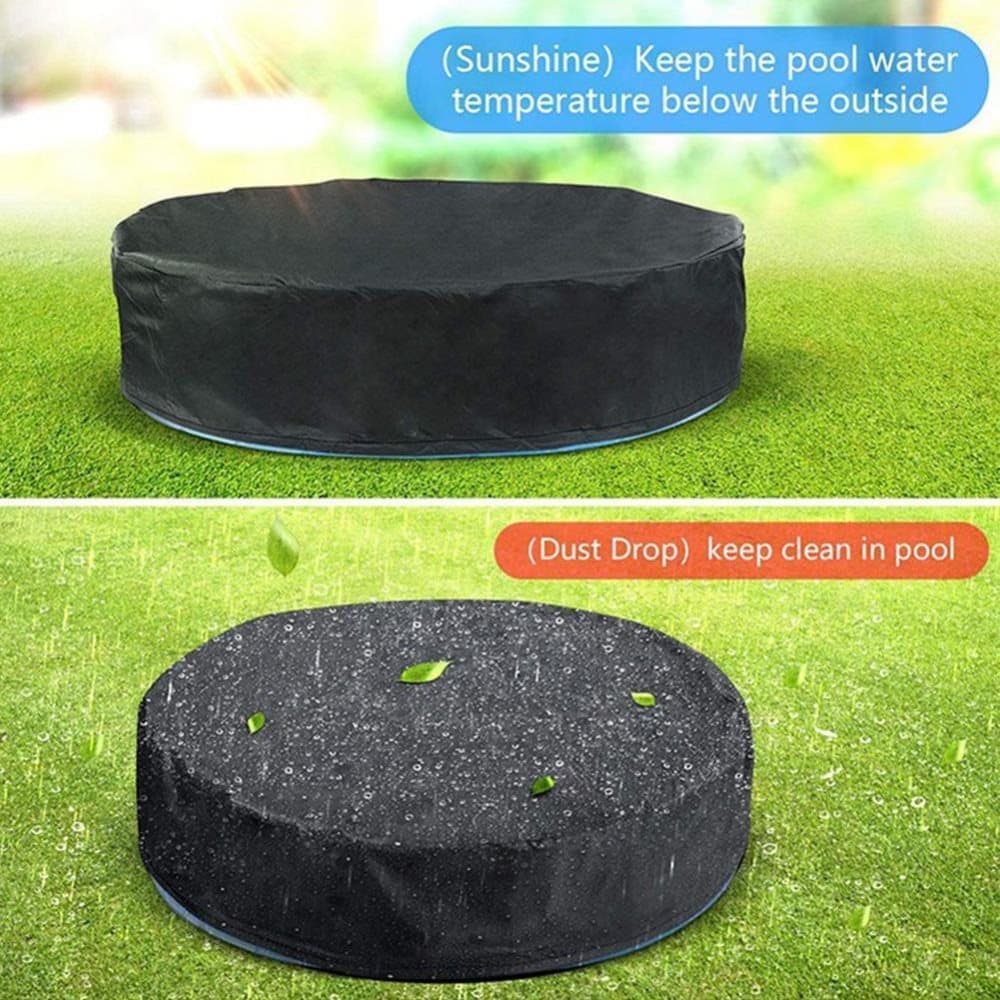 1 Round Pool Cover, 162x30cm, for Children, Sandbox & Toys Protection, Sun Protection, Dog Pool Cover - Image 6