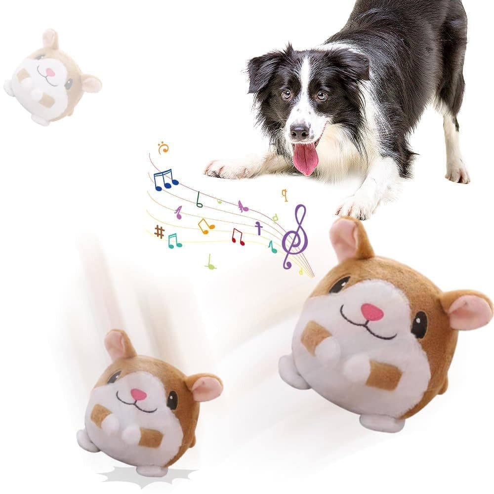 Durable Interactive Plush Dog Toy with Ball, Perfect for Training - Image 1