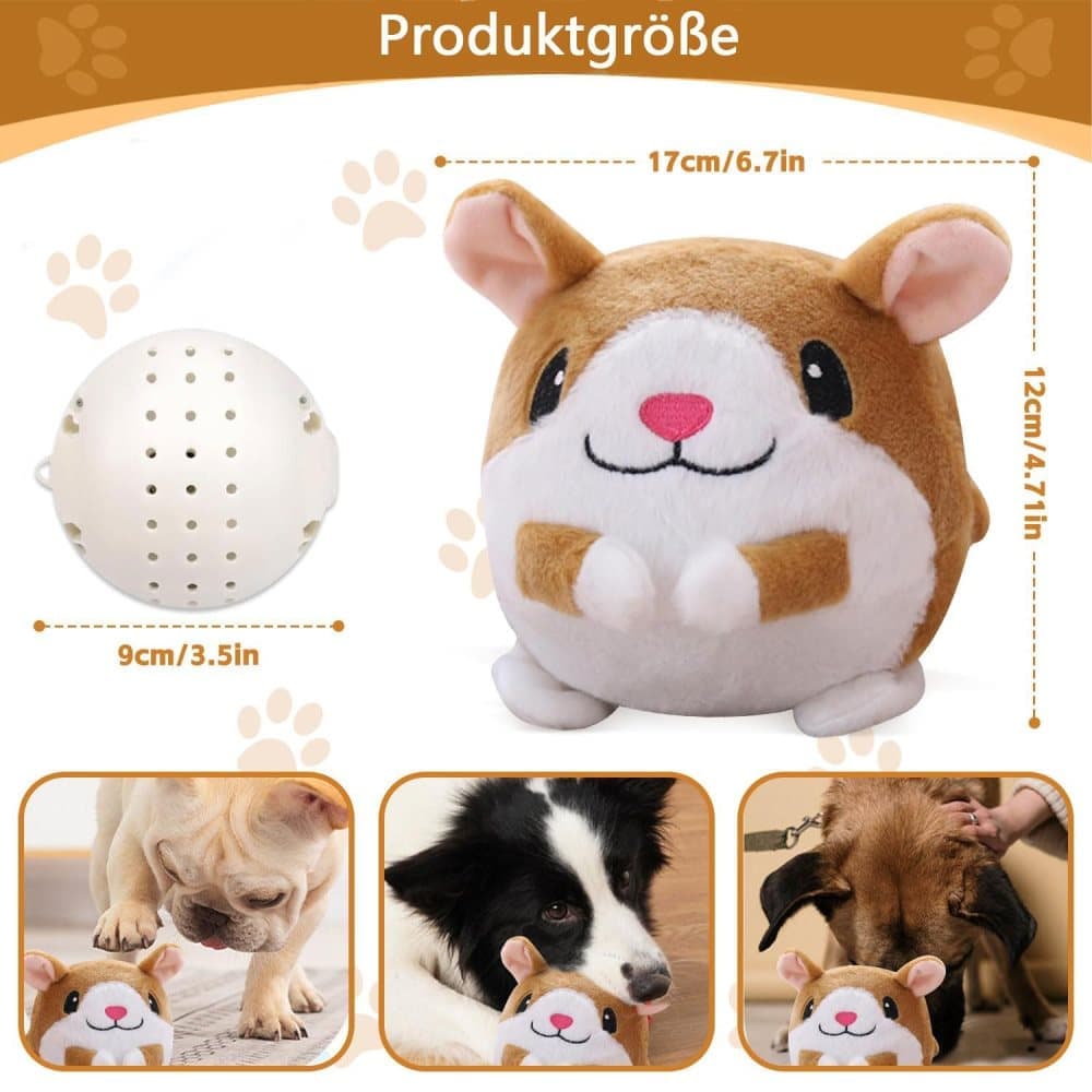 Durable Interactive Plush Dog Toy with Ball, Perfect for Training - Image 2