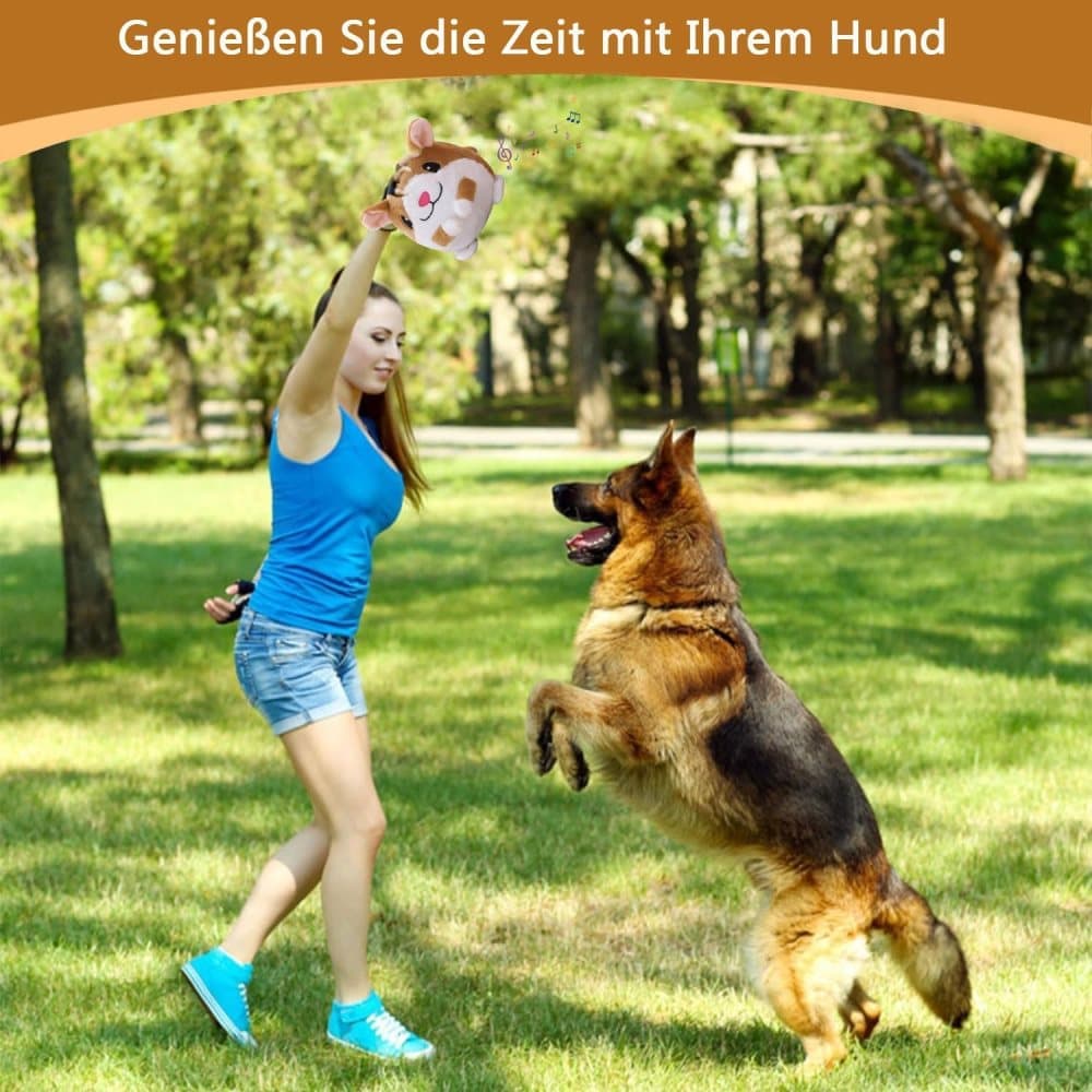 Durable Interactive Plush Dog Toy with Ball, Perfect for Training - Image 5