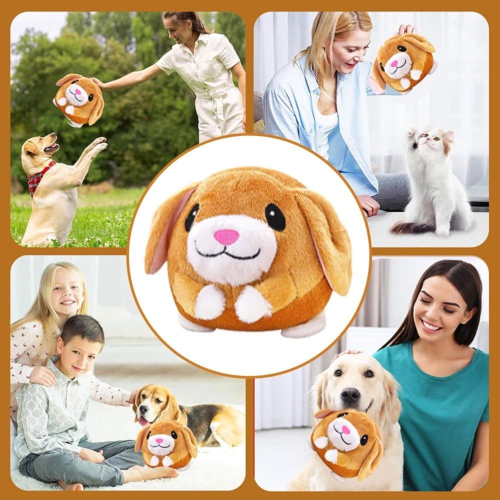 Interactive Plush Dog Toy for Training and Play, Durable Ball Design - Image 6