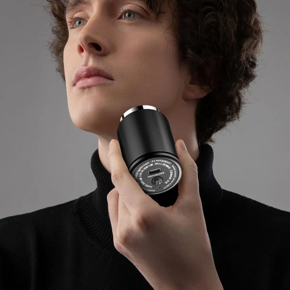 Electric Shaver Mini for Men, Travel & Everyday Use, Compatible with Braun, Gray - Image 2