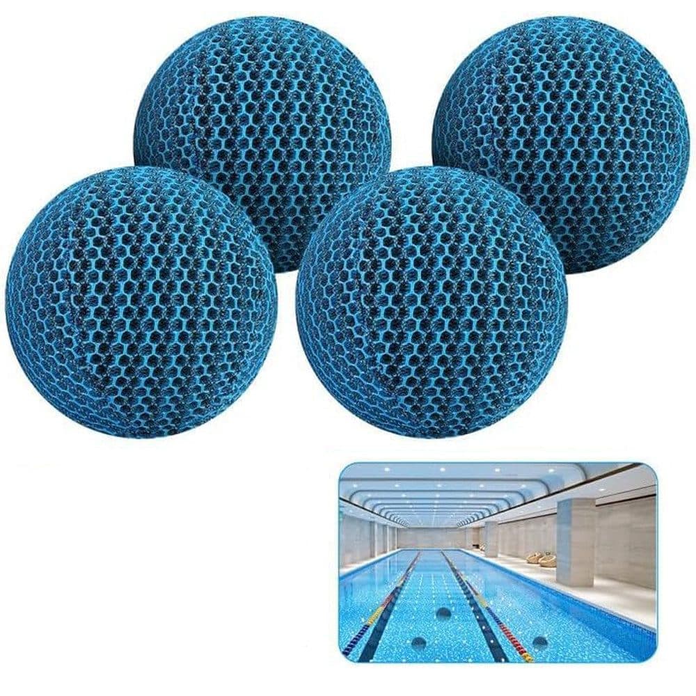 4-Pack 7 cm Reusable Filter Balls for Hot Tub and Pool Cleaning, Effective Suction - Image 1