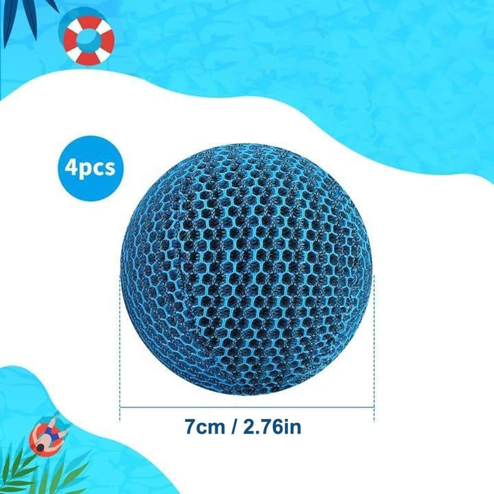4-Pack 7 cm Reusable Filter Balls for Hot Tub and Pool Cleaning, Effective Suction - Image 2