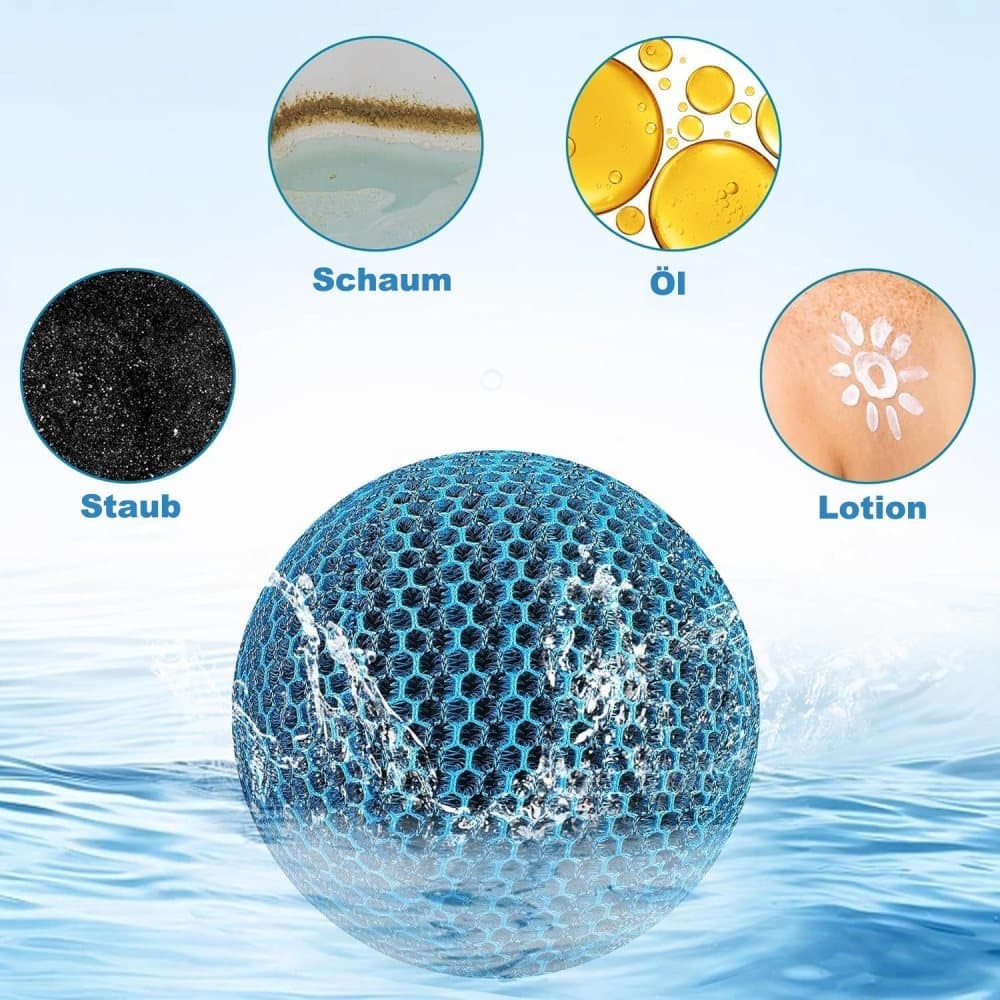 4-Pack 7 cm Reusable Filter Balls for Hot Tub and Pool Cleaning, Effective Suction - Image 4