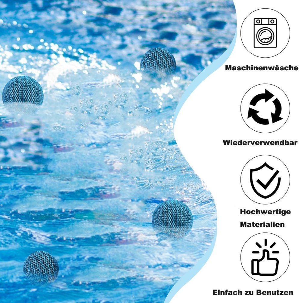 4-Pack 7 cm Reusable Filter Balls for Hot Tub and Pool Cleaning, Effective Suction - Image 5