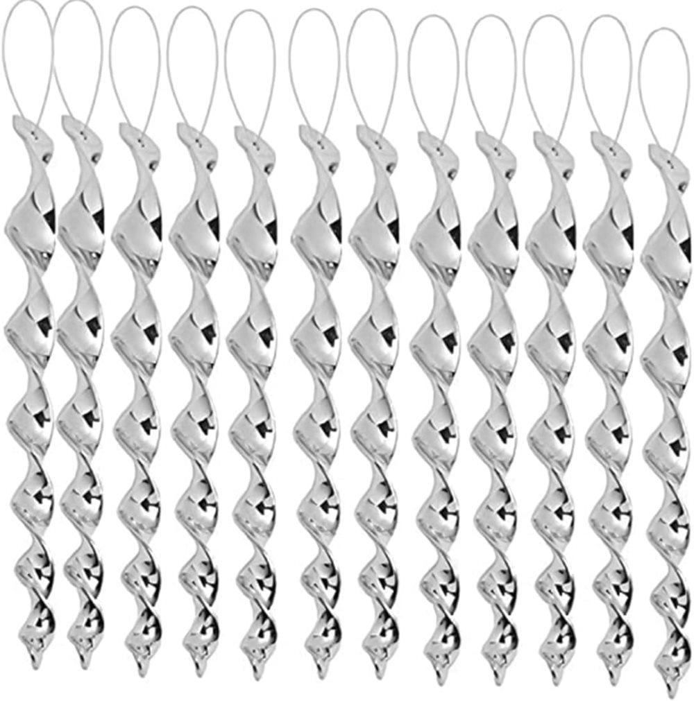 30-Pack Silver Bird Repellent Spiral Scarecrow, UV Resistant for Garden and Terrace, 30 cm - Image 1