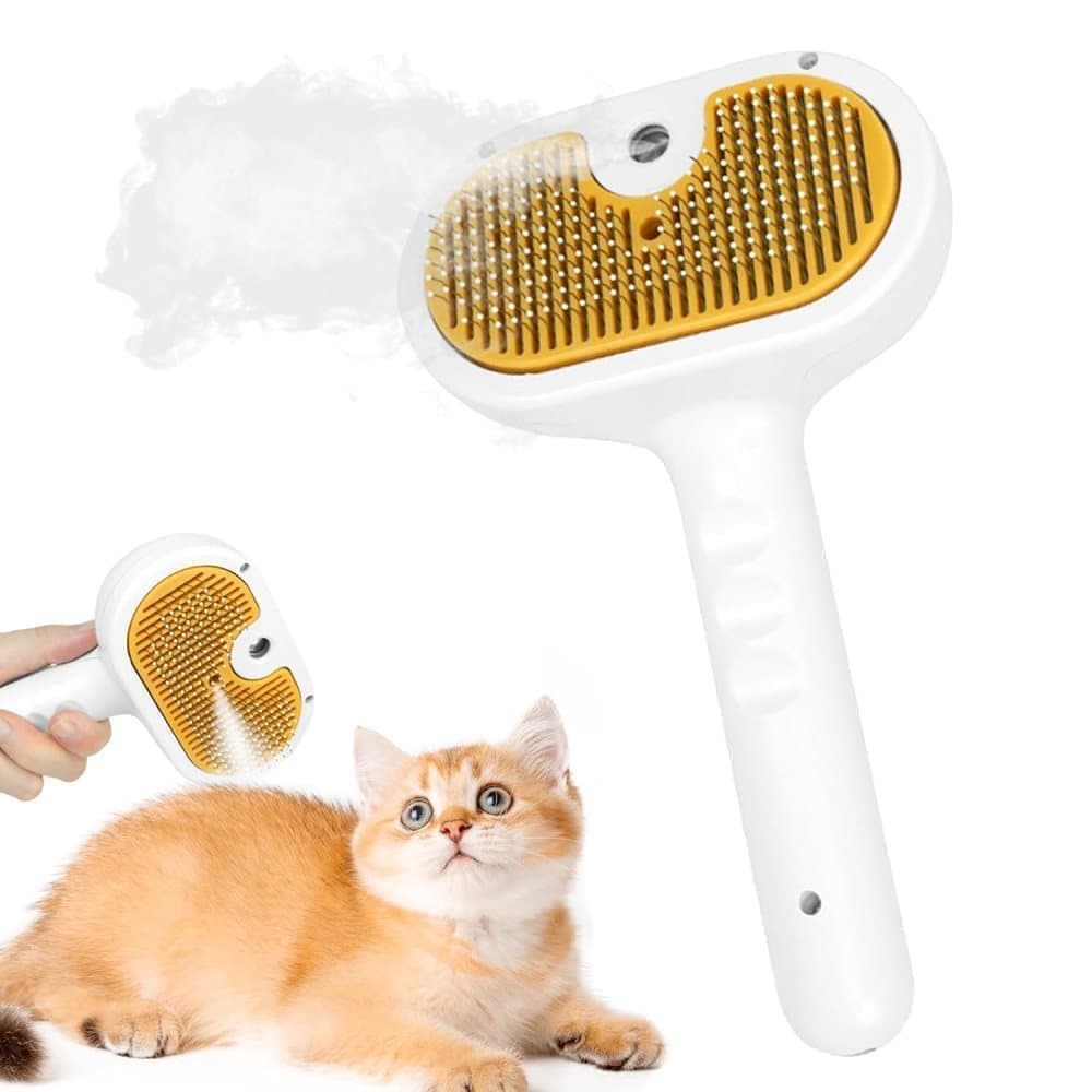 Pet Brush for Dogs and Cats, 20x11.5x8 cm, Effective Pressure Brush for Pet Fur Care - Image 1