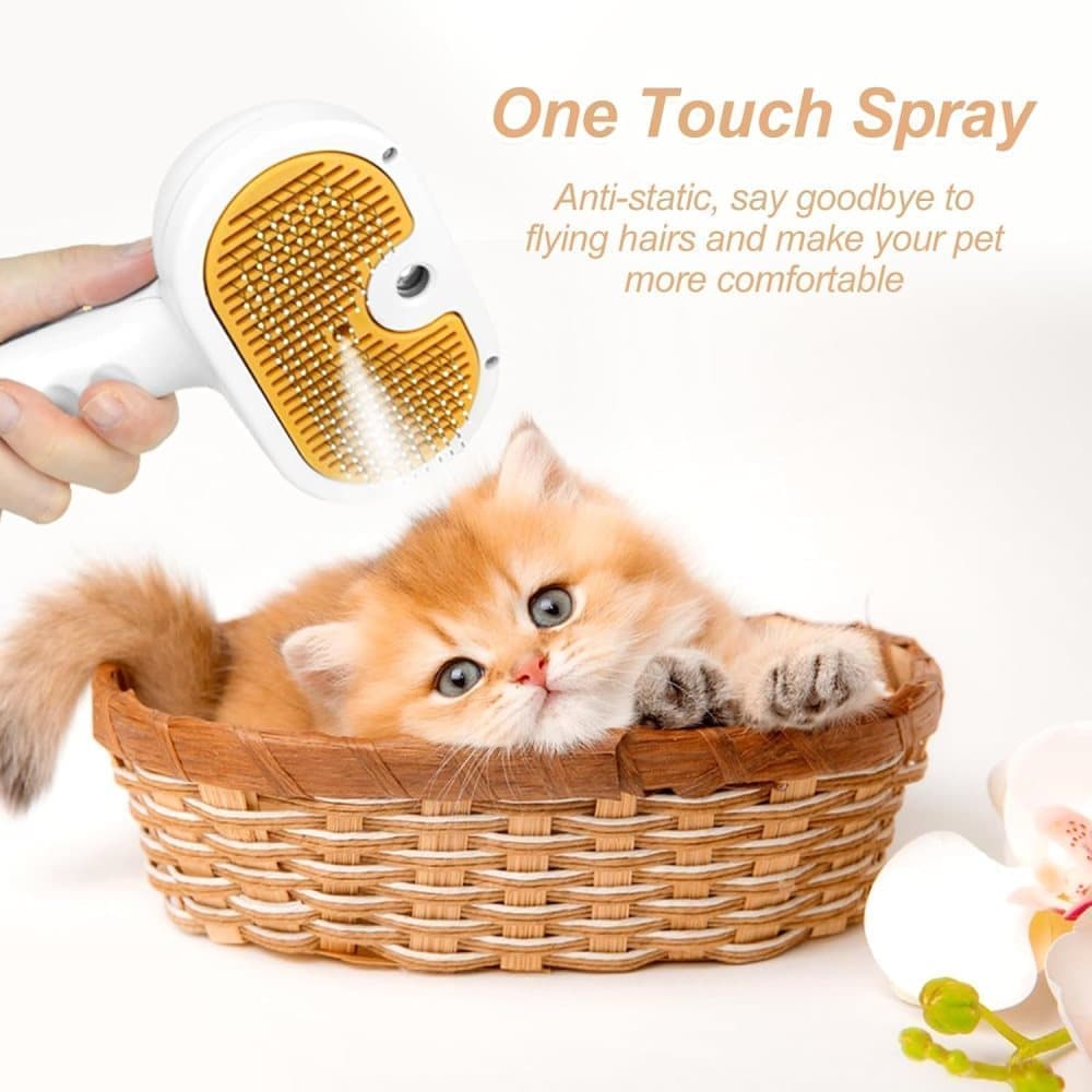 Pet Brush for Dogs and Cats, 20x11.5x8 cm, Effective Pressure Brush for Pet Fur Care - Image 2