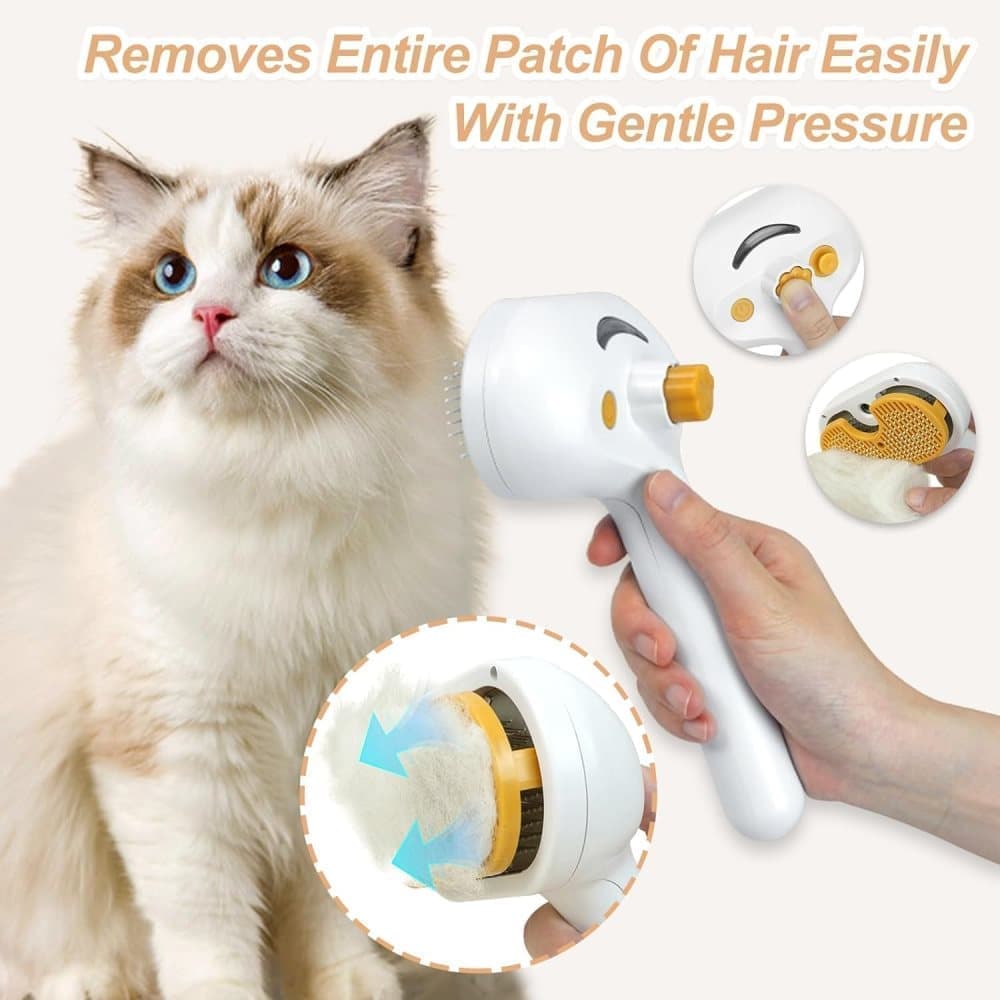 Pet Brush for Dogs and Cats, 20x11.5x8 cm, Effective Pressure Brush for Pet Fur Care - Image 3
