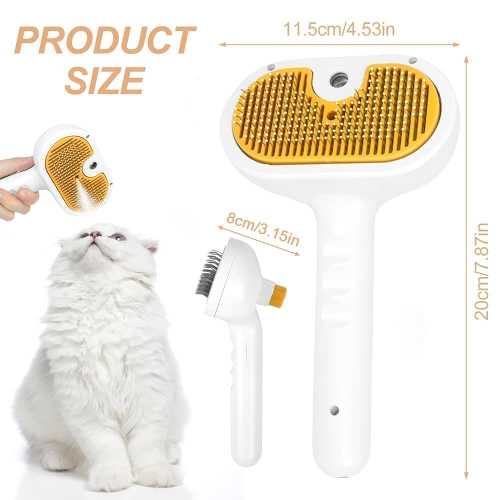 Pet Brush for Dogs and Cats, 20x11.5x8 cm, Effective Pressure Brush for Pet Fur Care - Image 8