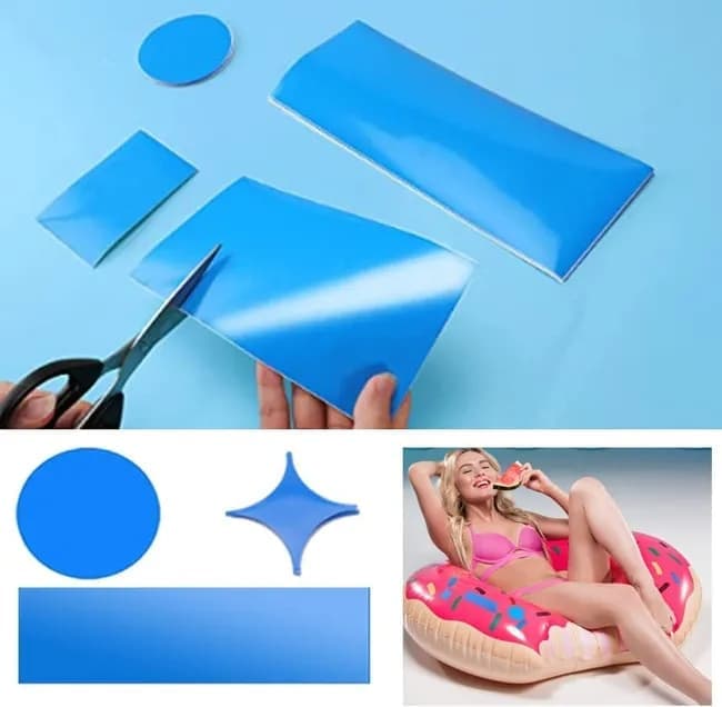 20 pcs PVC Pool Repair Kit, Self-Adhesive Waterproof Patches for Pools and Inflatables - Image 3
