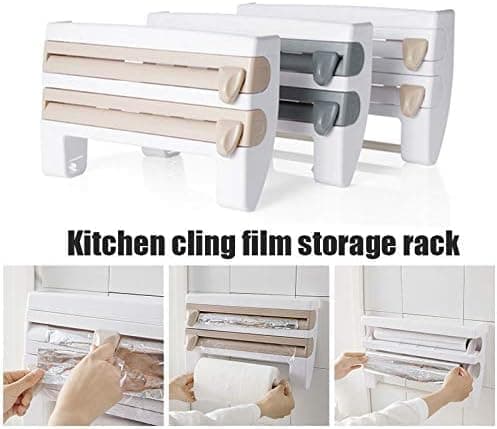 Foil Cutter with Wall Holder for Plastic and Aluminum Foil, 39x10x24cm, Gray - Image 2