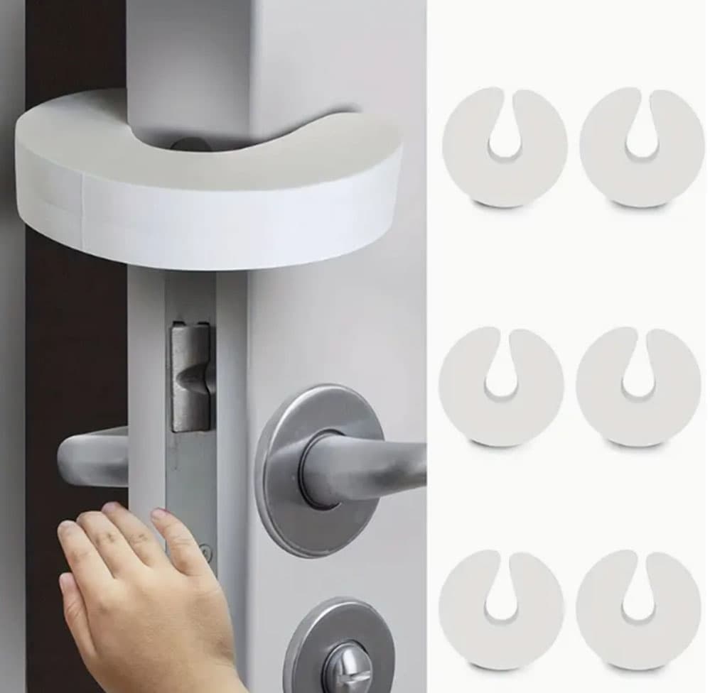 6-Pack Kids Door Stops, High Density EVA Pinch Protection Door Clips for Child Safety, Compatible with Most Doors - Image 1
