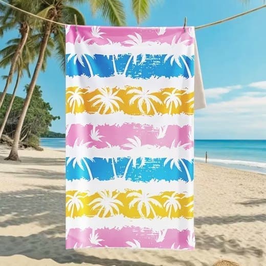 XXL Microfiber Beach Towel, Quick-Drying Lightweight Bath Towel for Beach, 70x140 cm - Image 2