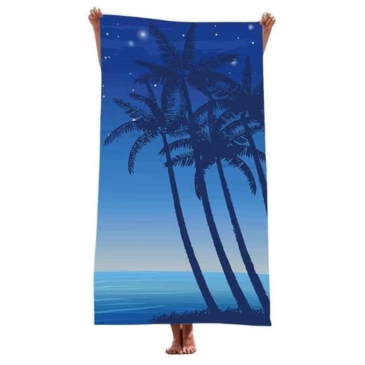 XXL Microfiber Beach Towel, Quick-Drying Lightweight Bath Towel for Beach, 70x140 cm - Image 1